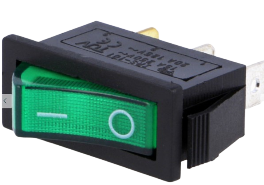 Rocker prekidač 15A 250V RSI1013C3GN
