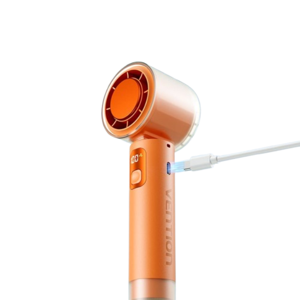 Snažni mini ručni ventilator VENTION Neon 1 narandžasti - slika 3