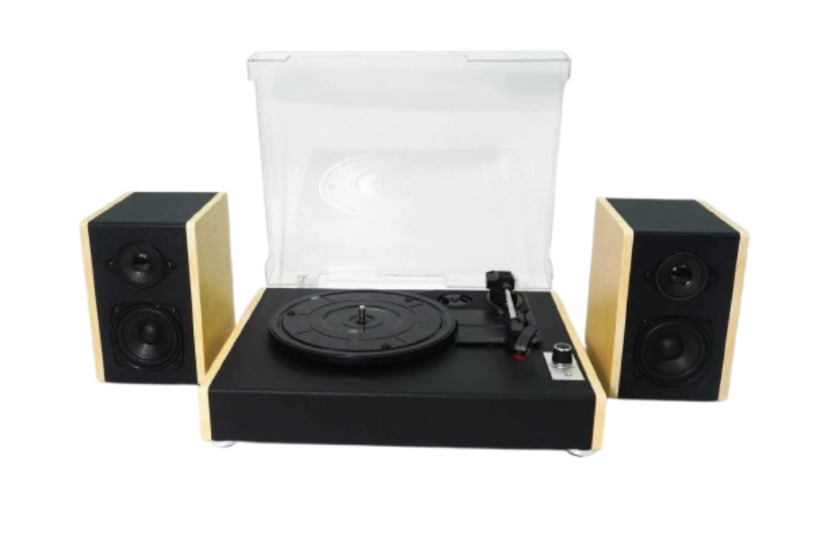 Retro bluetooth gramofon sa poklopcem i odvojenim zvučnicima  GM-234BT - slika 6