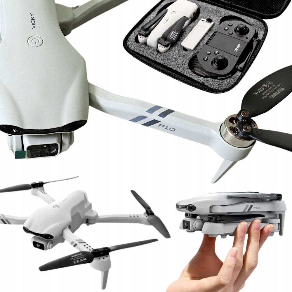 RC dron sa dvostrukom kamerom i snažnom baterijom F10 4K WI-FI