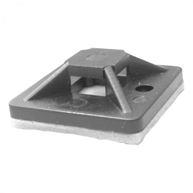 Samoljepljivi plastični nosač za vezice 100/1 25x25x7.5mm
