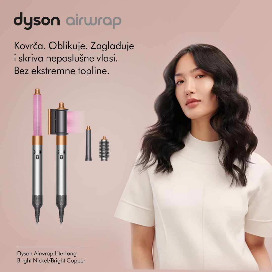 Uvijač za kosu DYSON Airwrap Lite Long Bright Nickel/Bright Copper