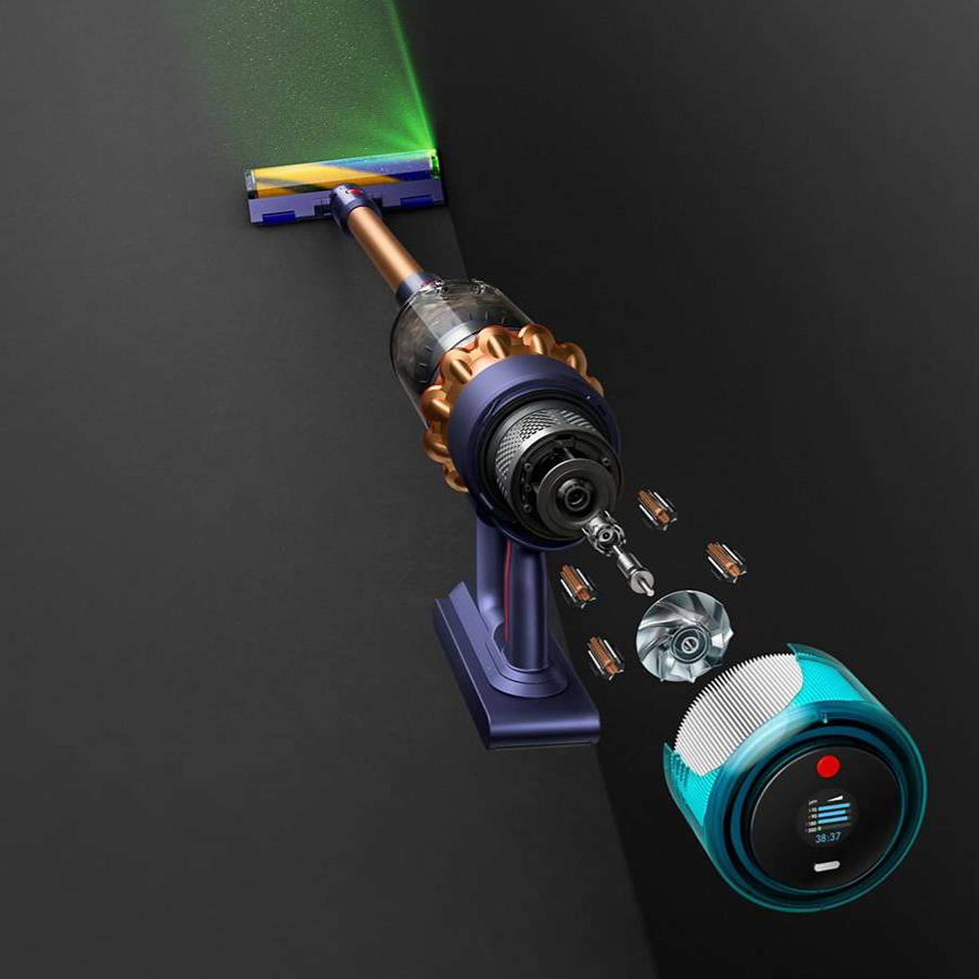 Bežični usisivač Dyson Gen5 Detect Absolute Prussian Blue/Bright Copper