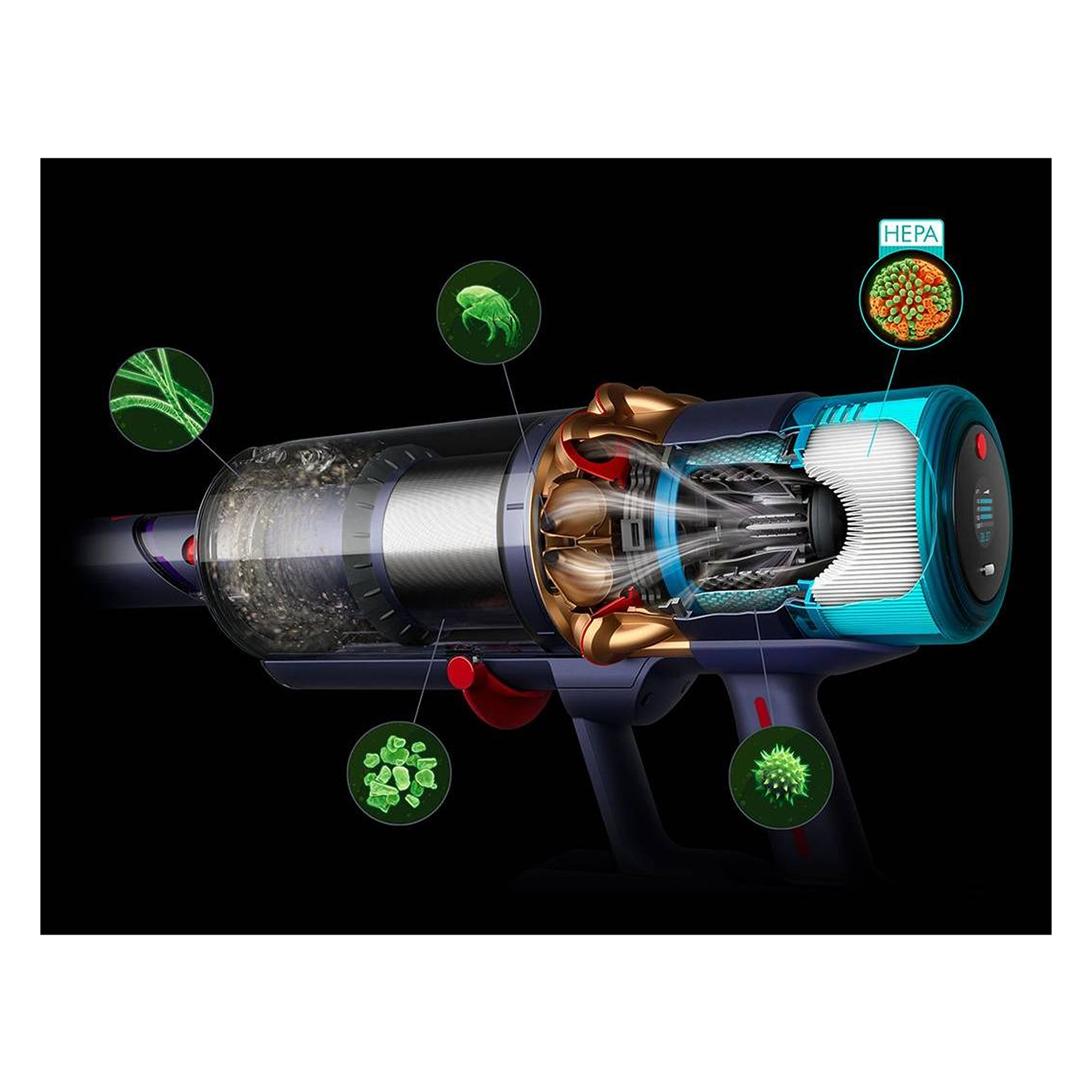 Bežični usisivač Dyson Gen5 Detect Absolute Prussian Blue/Bright Copper