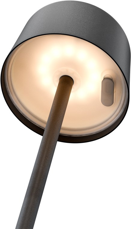 Punjiva bežična LED stolna lampa sa tri nivoa svijetline GOOBAY 3000K 25cm crna