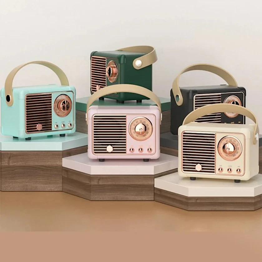 Bežični retro bluetooth mini radio HM11 bež