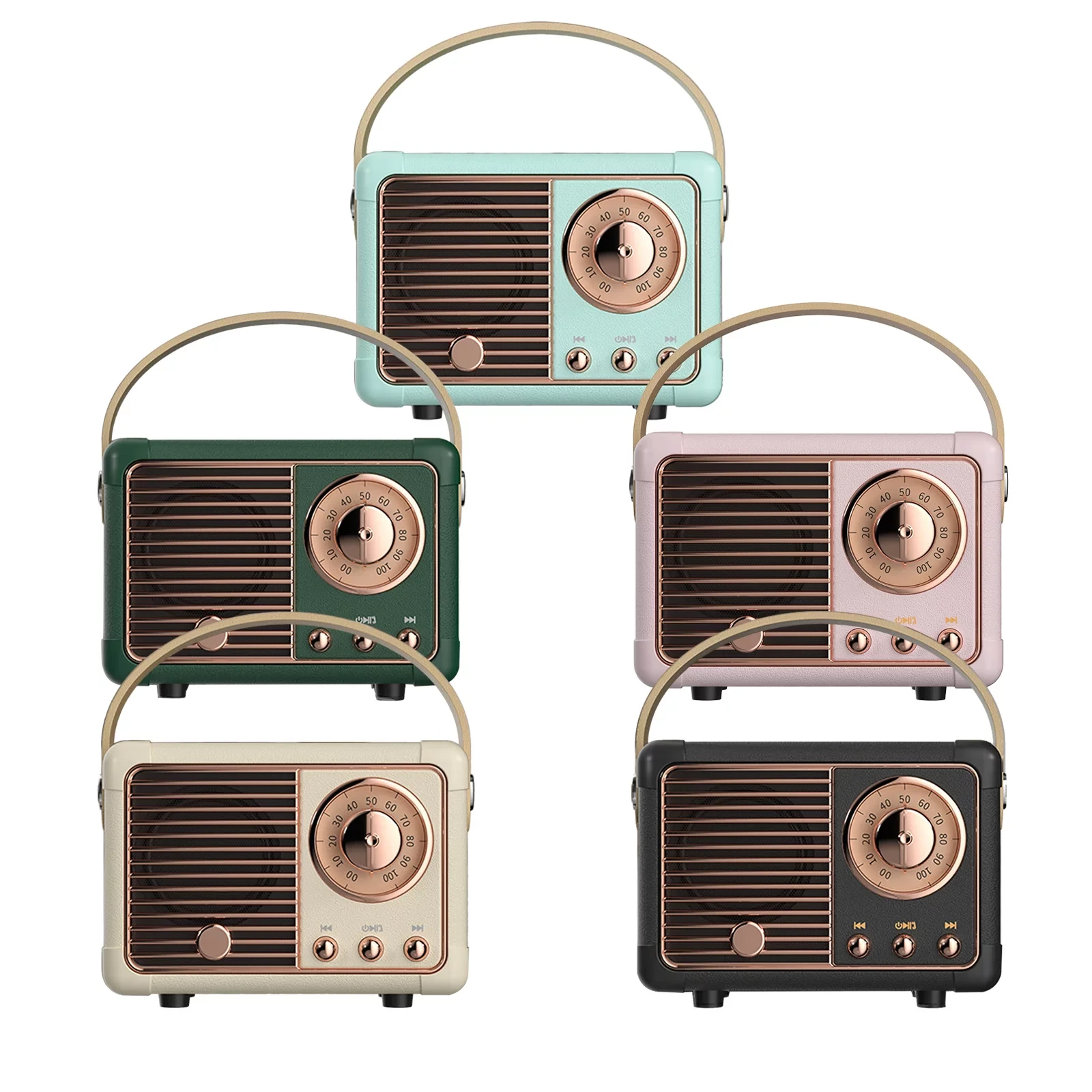 Bežični retro bluetooth mini radio HM11 bež