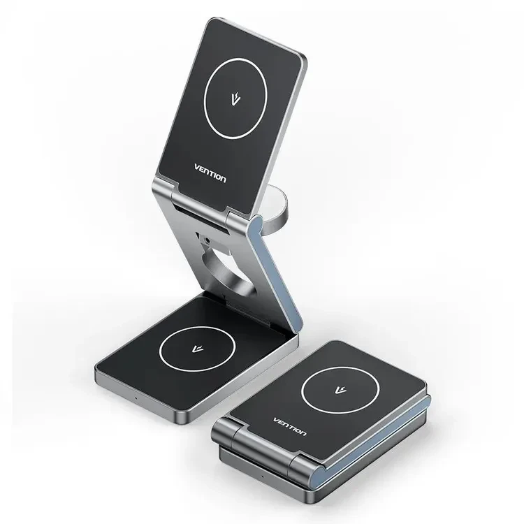 Magnetni punjač za telefon, sat i slušalice 3u1 23W VENTION