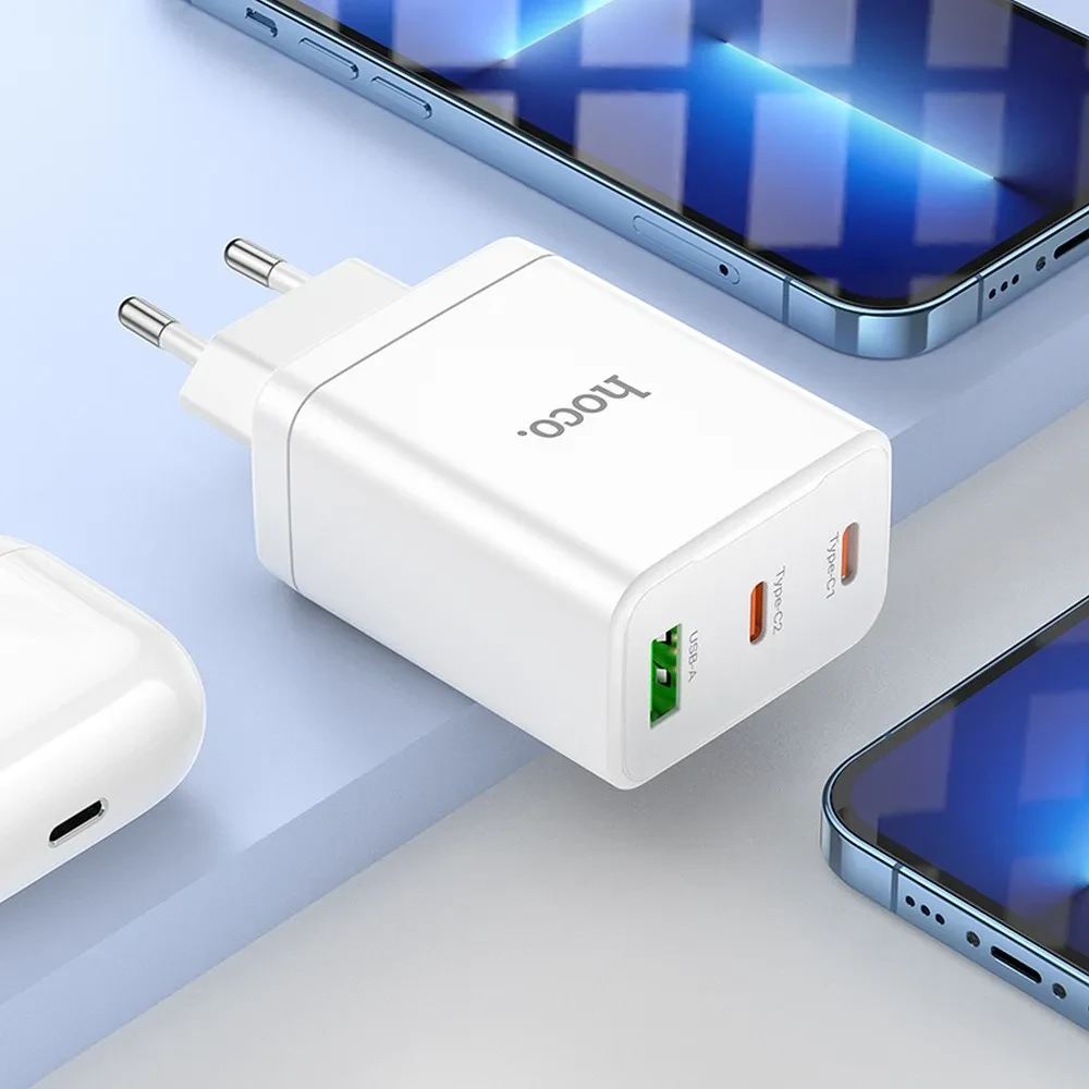 Punjač HOCO N33 2XUSB-C 1XUSB-A