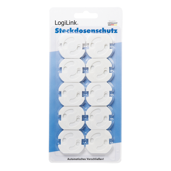 Zaštitni poklopac za utičnicu sa automatskim zaključavanjem LOGILINK