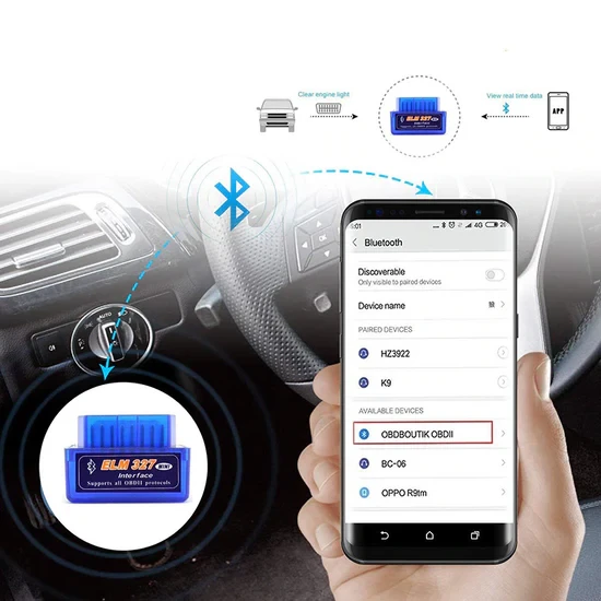 Bluetooth autodijagnostika ELM327 OBD2 za čitanje i brisanje kodova greški