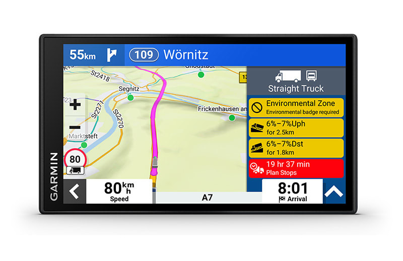 Navigacija za kamion GARMIN Dezl LGV 610 Europa sa jednostavnim čitanjem