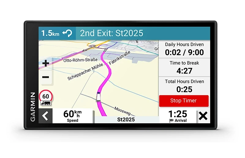 Navigacija za kamion GARMIN Dezl LGV 610 Europa sa jednostavnim planiranje odmora