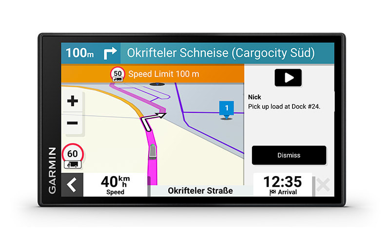 Navigacija za kamion GARMIN Dezl LGV 610 Europa šalje pametna obavještenja