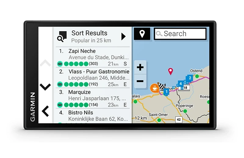 Navigacija za kamion GARMIN Dezl LGV 610 Europa putujete informisani o hotelima, restoranima i turističkim atrakcijama