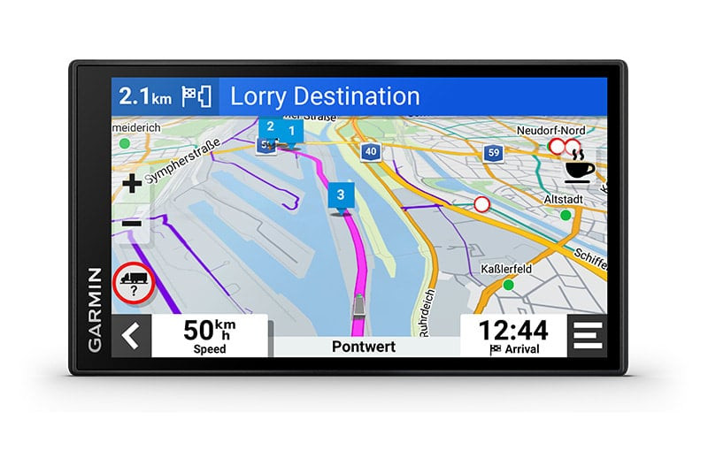 Navigacija za kamion GARMIN Dezl LGV 610 Europa sa prikazivanjem popularnih ruta