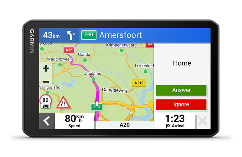 Navigacija za kamion GARMIN Dezl LGV 710 Europa nudi opciju hands-free pozive