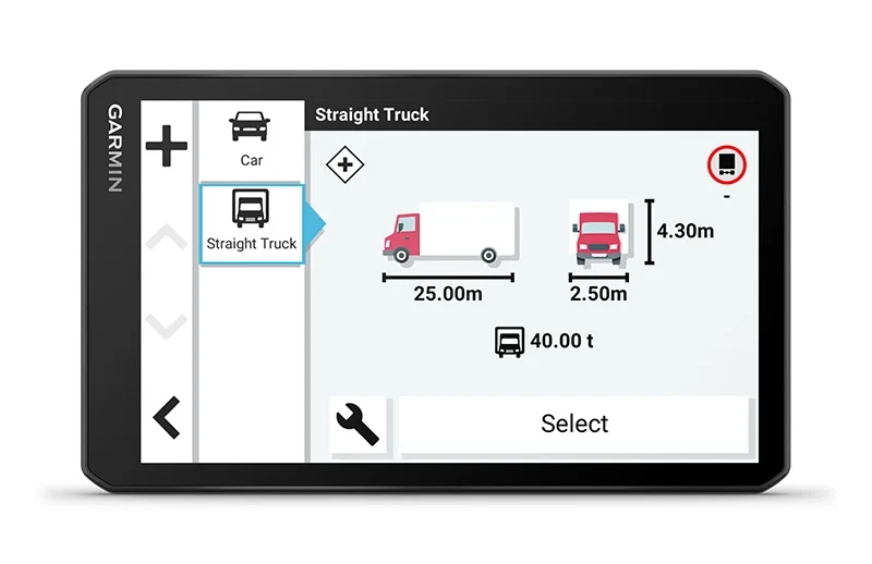 Navigacija za kamion GARMIN Dezl LGV 710 Europa omogućava kreiranje prilagođenih ruta za kamione
