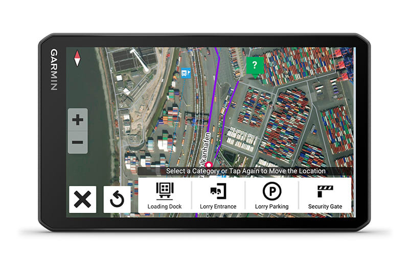 Navigacija za kamion GARMIN Dezl LGV 710 Europa omogućava prilagođavanje dolaska na odredište