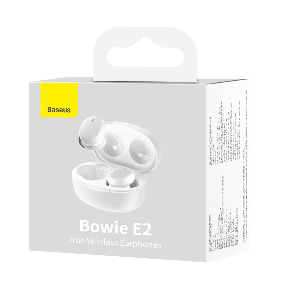 Bežične bluetooth slušalice BASEUS True Bowie E2 TWS bijele