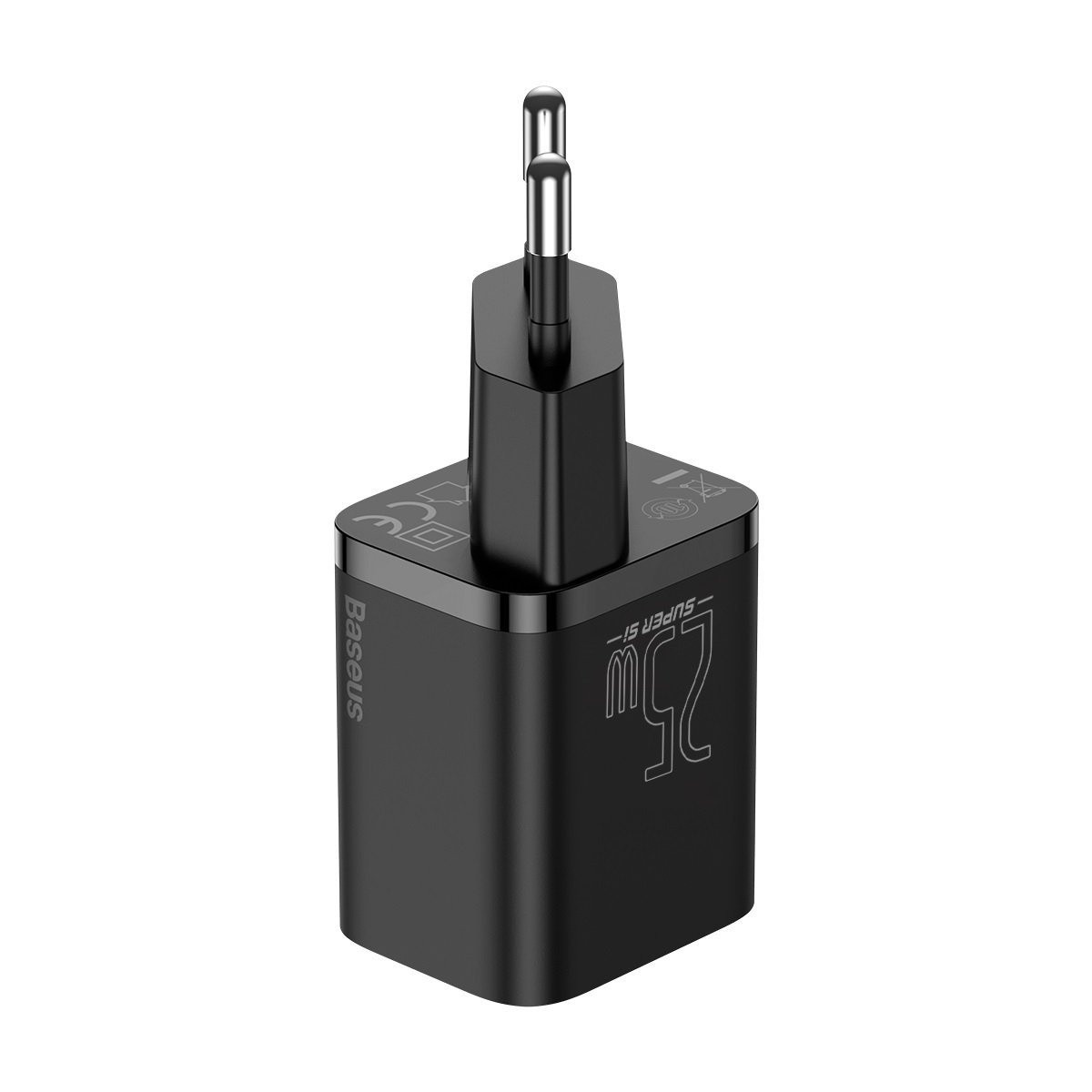 Super brzi punjač 25W sa USB-C kablom 1m BASEUS crni