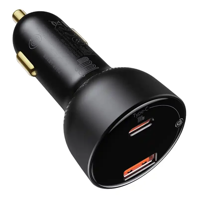 Auto punjač sa displejom i USB-C kablom 100W BASEUS Supreme