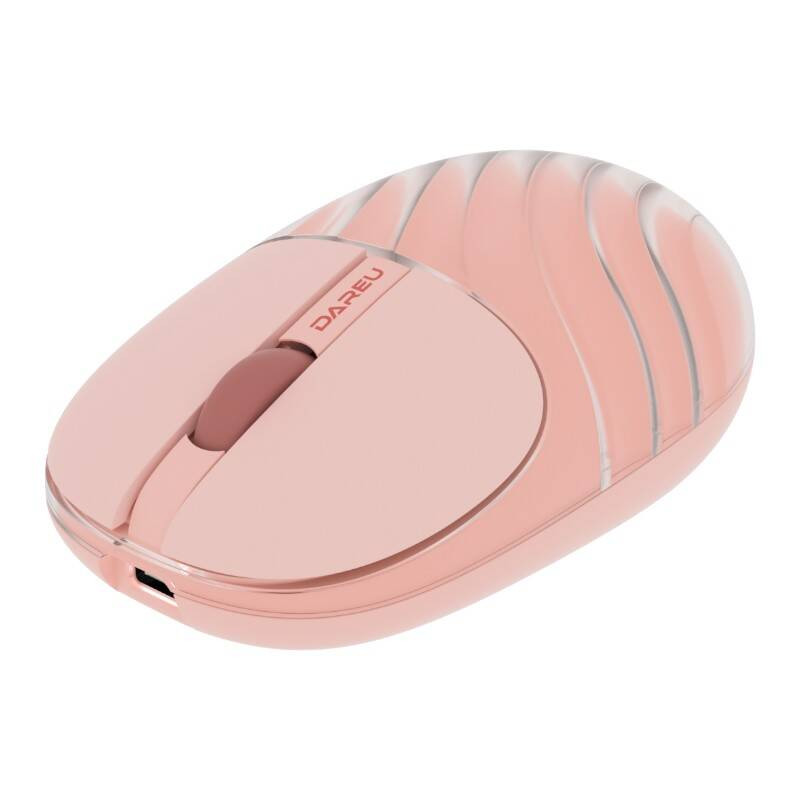 Bežični punjivi bluetooth miš  DAREU LM135D pink