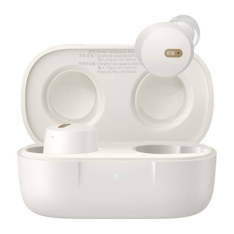 Bežične bluetooth TWS slušalice BASEUS Bowie E18 bijele