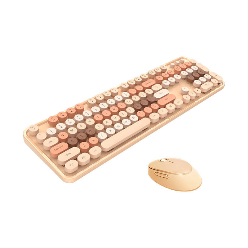 Retro set bežična tastatura i miš MOFII Sweet bež