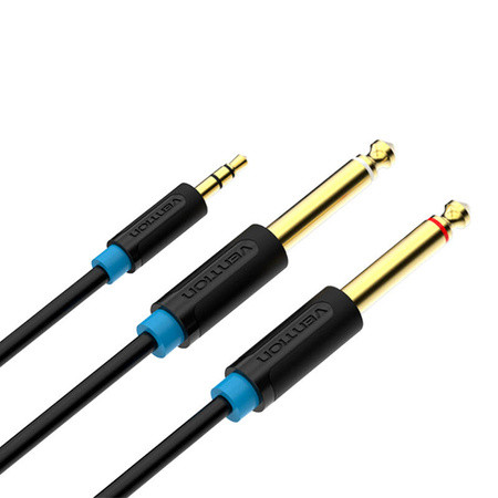 AUX kabal VENTION 3.5mm na 2x6.35mm