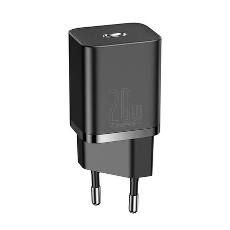 Super brzi punjač 20W sa USB-C kablom 1m BASEUS crni