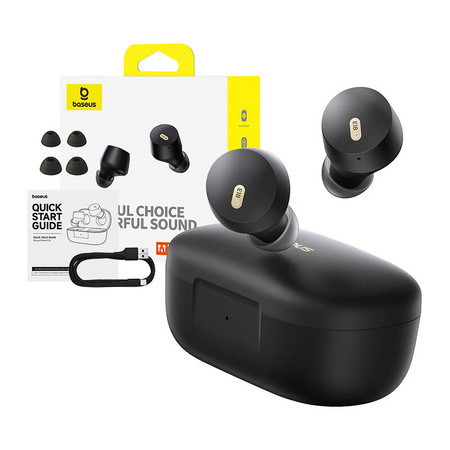 Bežične bluetooth TWS slušalice BASEUS Bowie E18 crne