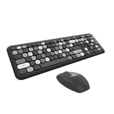Retro set bežična tastatura i miš MOFII 666 crna