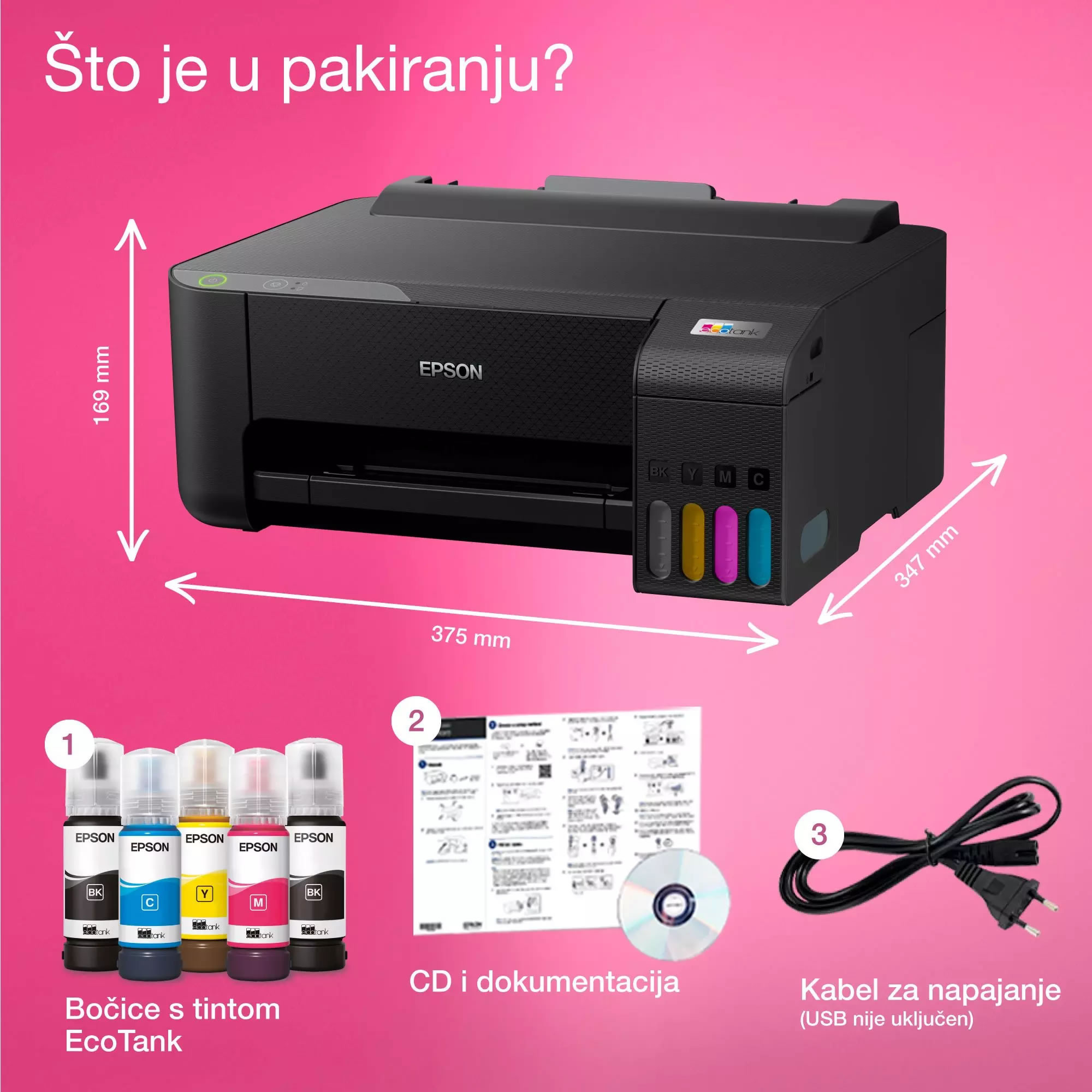Inkjet multifunkcijski printer EPSON EcoTank L1210