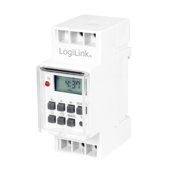 Digitalni sedmični tajmer za DIN šinu 35mm 220-240V 16A LOGILINK