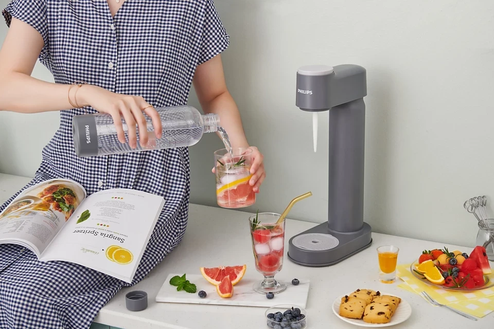 Aparat za kiselu vodu soda maker PHILIPS ADD4901GR Gray