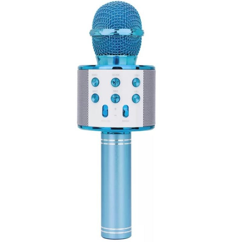 Bežični bluetooth karaoke mikrofon za djecu KGEBAO WS-858 plavi