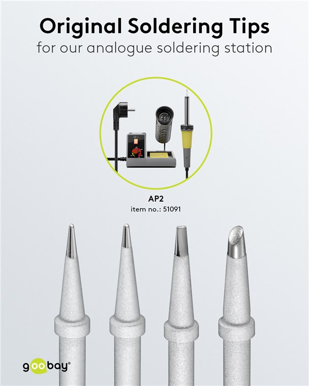 Set vrhova za lemnu stanicu AP2 4/1 GOOBAY