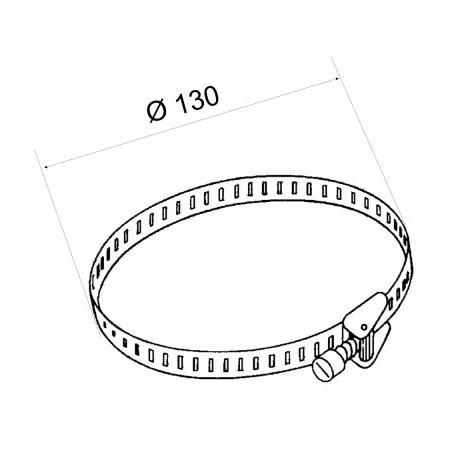 Obujmica šelna za fleksibilnu cijev FABER 2FCR