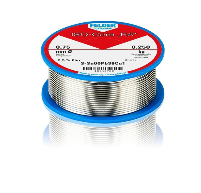 Tinol kalaj za lemljenje FELDER 0.75mm 250gr