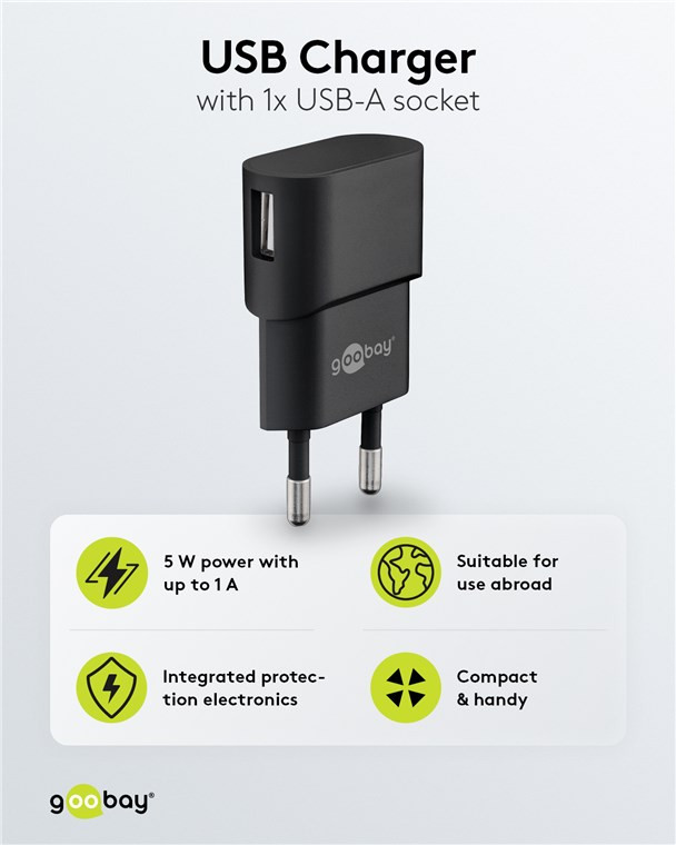 Punjač Goobay  USB-A 5W