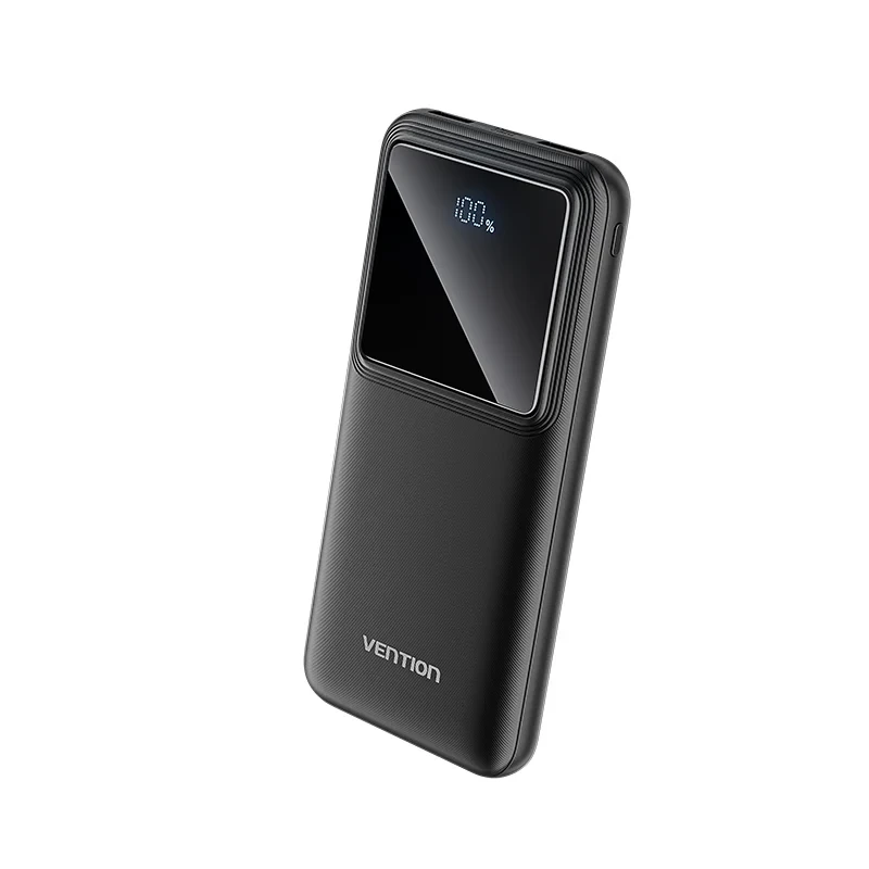 Premium prijenosni punjač powerbank sa displejom VENTION 22.5W 10000mAh crni