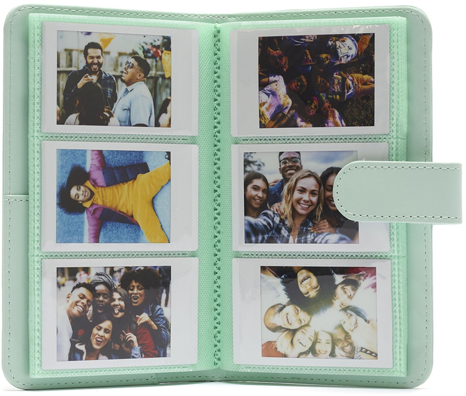 Kožni album za FUJIFILM INSTAX slike mint green