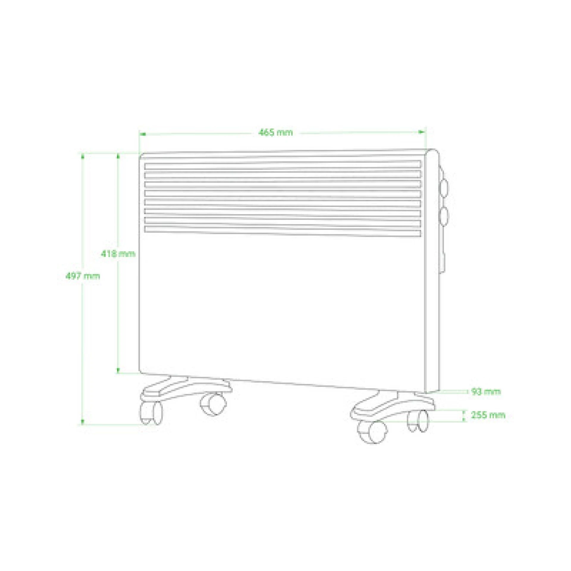 Konvektor GRREN TECH HCN-1000 1000W