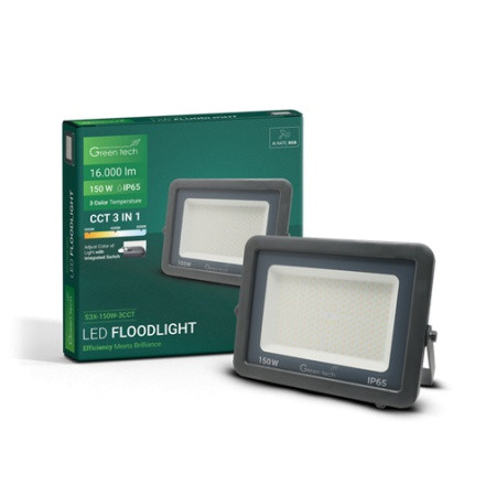 LED reflektor 150W  3CCT IP65 GREEN TECH