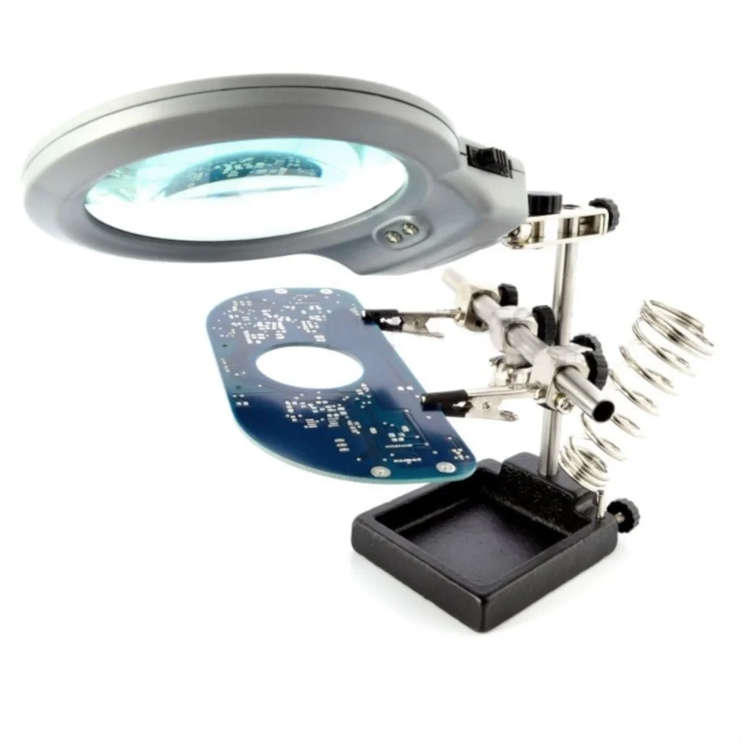 Držač za lemilicu sa lupom i LED svjetlom ZD10M