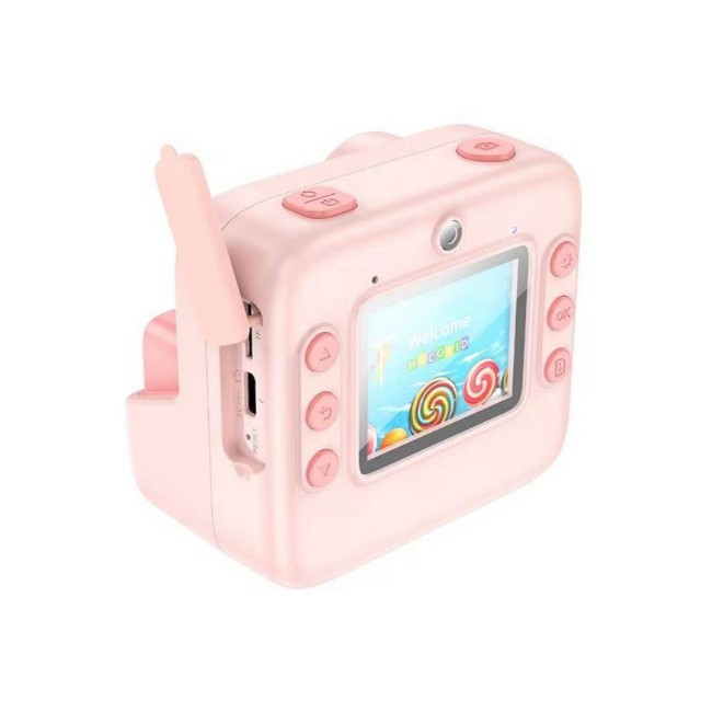 Dječiji instant fotoaparat sa printerom HOCO DV200 rozi