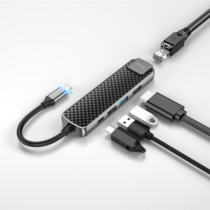 Multiport HOCO 5u1 USB-C hub