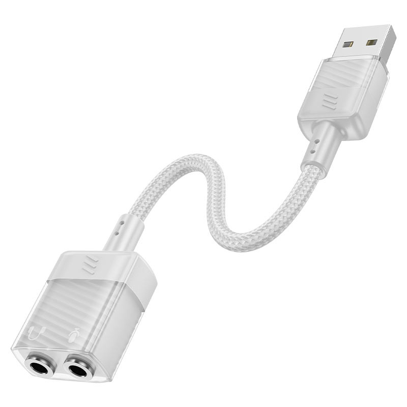 Audio adapter USB-A na 2x3.5mm 15cm HOCO