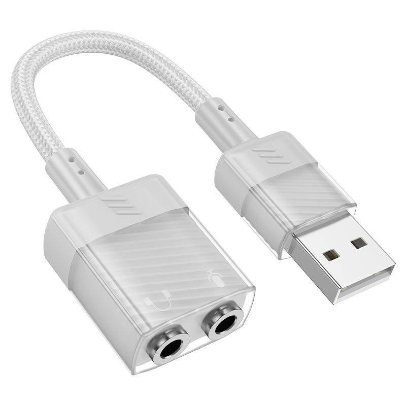 Audio adapter USB-A na 2x3.5mm 15cm HOCO